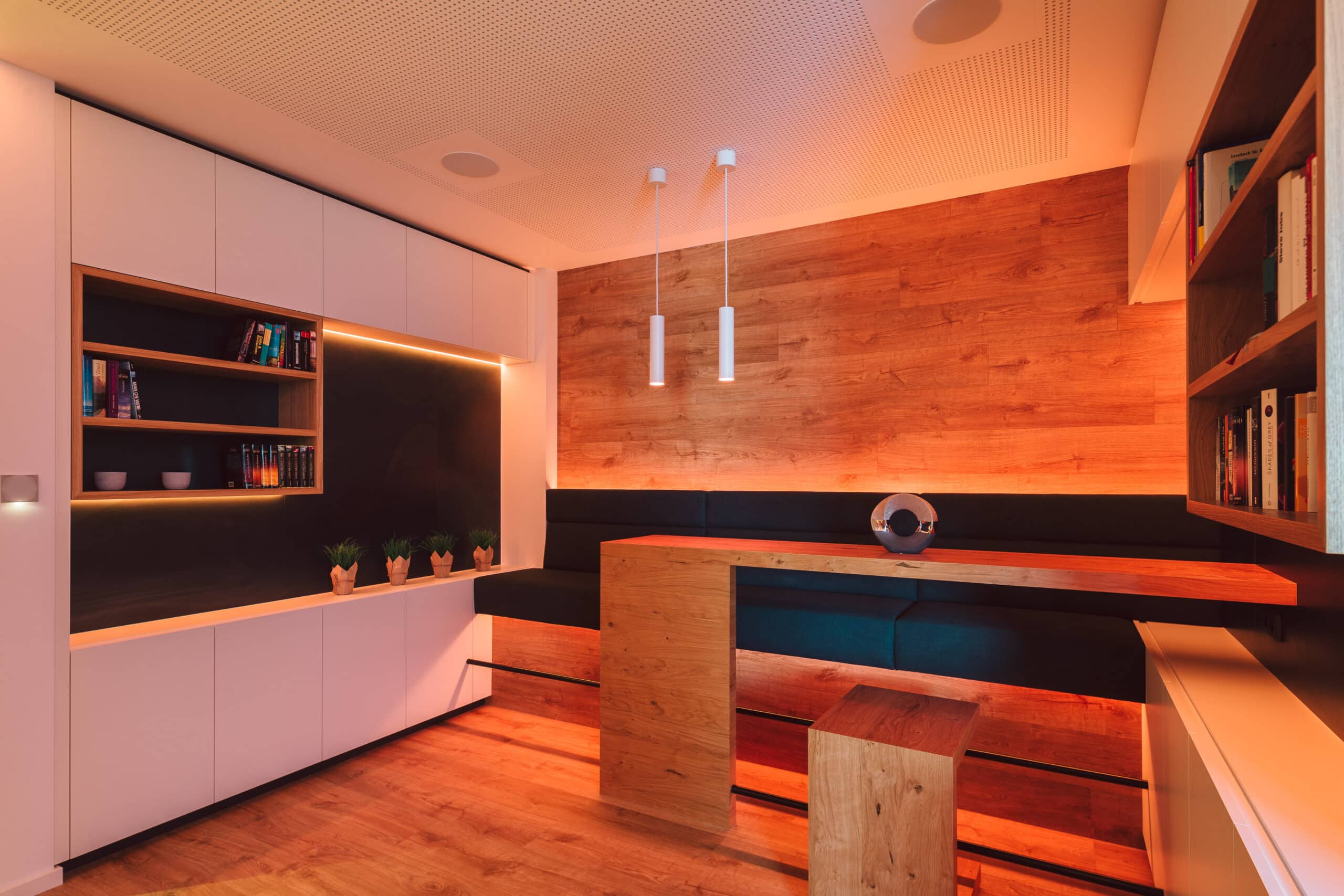 Warm interior lighting scene built around everyday routines